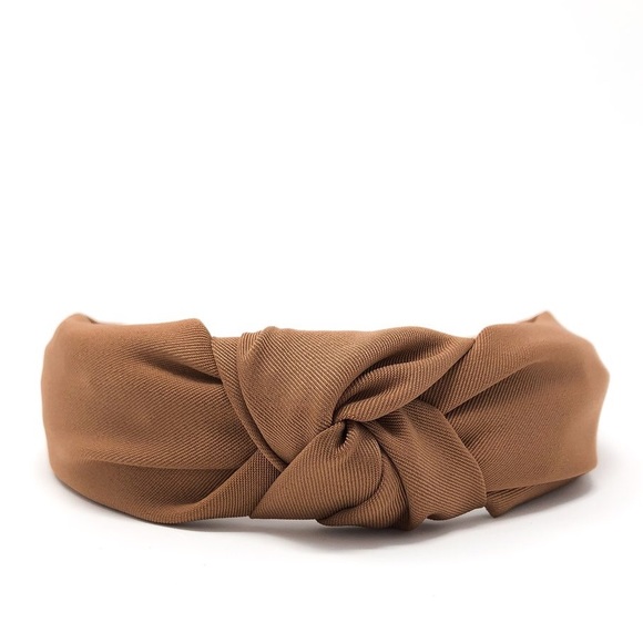 Brown Knotted Headband, Hair Accessories, Hairband - Picture 3 of 3